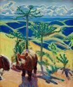 Un rhinocéros tué (Akseli Gallen-Kallela) - Muzeo.com