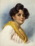 Une Beauté Italienne (Eugene Von Blaas) - Muzeo.com