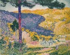 Vallée avec sapins (Henri-Edmond Cross) - Muzeo.com