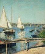 Voiliers à Argenteuil (Gustave Caillebotte) - Muzeo.com
