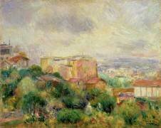 Vue de Montmartre (Auguste Renoir) - Muzeo.com