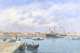 Vue de Venise (Eugène Boudin) - Muzeo.com