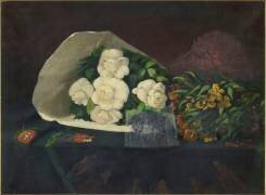 Camélias et giroflées (Jean-Alfred Desbrosses) - Muzeo.com