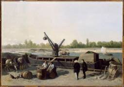 Chaland à quai (Stanislas Victor Edouard...) - Muzeo.com