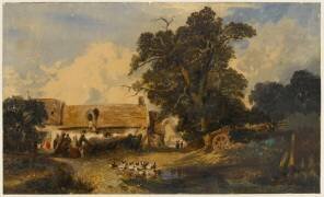 Cour de ferme (Jules Dupré) - Muzeo.com