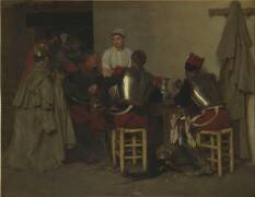 Cuirassiers au cabaret (Guillaume Régamey) - Muzeo.com