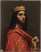Dagobert Ier, roi d'Austrasie, de Neustrie et de Bourgogne, (mort en 638) (Emile Signol) - Muzeo.com