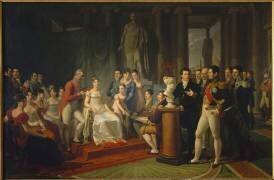 Elisa Baciocchi, grande-duchesse de Toscane, représentée au milieu de sa Cour (Pietro Benvenuti) - Muzeo.com