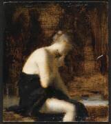 Femme drapée assise (Jean-Jacques Henner) - Muzeo.com