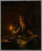 La musicienne (Godfried Schalcken) - Muzeo.com