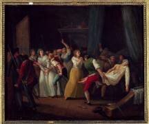 L'assassinat de Marat (Louis Brion de la Tour) - Muzeo.com