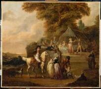 Le Galant cavalier (François Watteau) - Muzeo.com