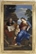Le Repos de la Sainte Famille (Giovanni Francesco Romanelli) - Muzeo.com