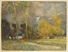 L'orage (Alfred East) - Muzeo.com