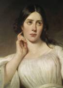 Maria Malibran-Garcia (1808-1836), dans le rôle de Desdémone, à l'acte III de l'Othello de Rossini. (détail) (Henri Decaisne) - Muzeo.com