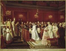 Mariage du duc de Nemours avec la princesse de Saxe-Cabourg-Gotha (Henri Félix Emmanuel...) - Muzeo.com