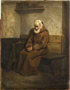 Moine méditant (Claudius Jacquand) - Muzeo.com