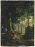 Sous-bois (Jean-Baptiste Isabey) - Muzeo.com