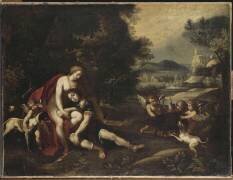 Vénus et Adonis (Cavalier d'Arpin) - Muzeo.com