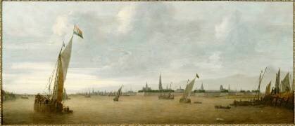 Vue d'Anvers (Abraham de Verwer) - Muzeo.com