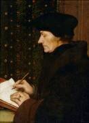 Erasme écrivant (1467-1536) (Hans Holbein le Jeune) - Muzeo.com