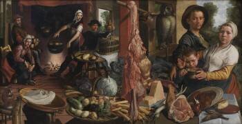 La cuisine riche (Pieter Aertsen) - Muzeo.com