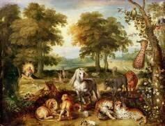 Le paradis terrestre (Jan Brueghel l'Ancien) - Muzeo.com