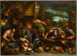 Les Forges de Vulcain (Francesco Bassano) - Muzeo.com