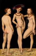 Les trois Grâces (Lucas Cranach l'Ancien) - Muzeo.com