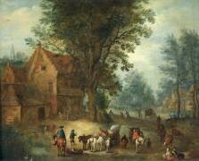Scène de village (Jan Brueghel l'Ancien) - Muzeo.com