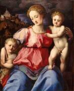 Vierge à l'Enfant avec Saint Jean-Baptiste (Michele Ghirlandaio) - Muzeo.com