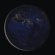 Black Marble - Africa, Europe, and the Middle East (Nasa) - Muzeo.com